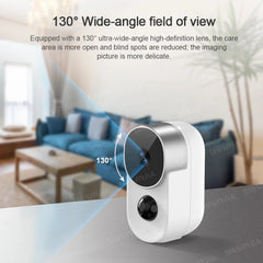 1080P 2MP WiFi IP Camera AI PIR Motion Sensor Derection 2-way Audio Battery Powered Security CCTV Cam Outdoor Waterproof