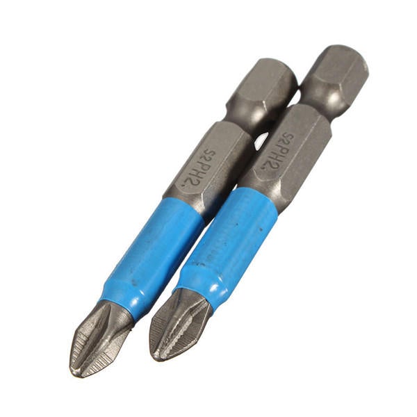 10pcs 50mm PH2 Screwdriver Bit Set Anti Slip Electric Magnetic Screwdriver