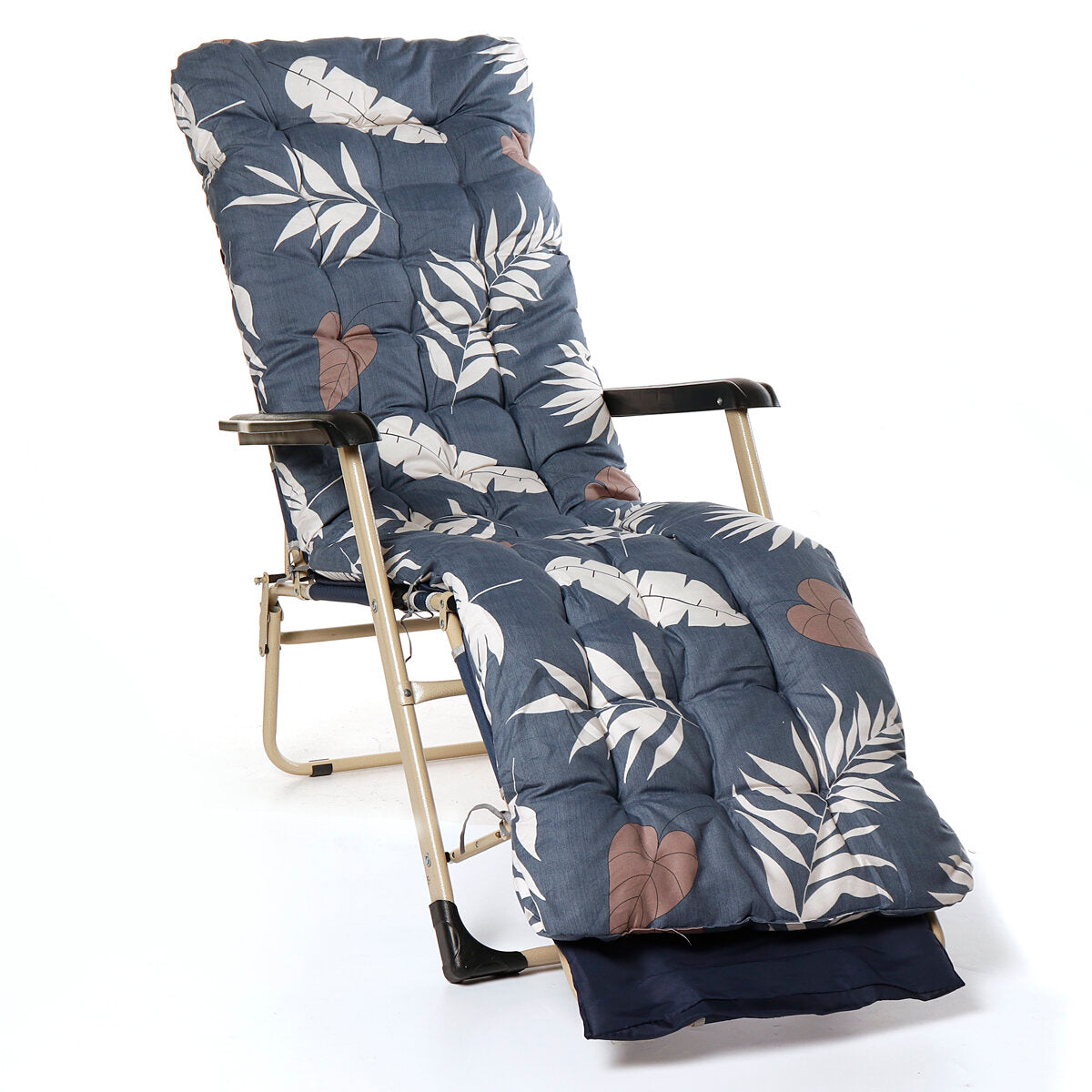 Garden Lounger High Chair Rocking Back Mat Recliner Outdoor Sun Seat Cushion
