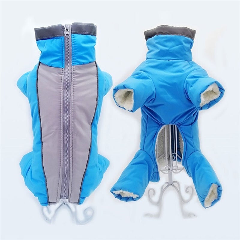 Waterproof Reflective Warm Pet Dog Coat Winter Thick Jacket Clothes Jumpsuit