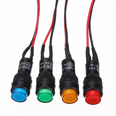 10mm Universal Indicator Dash Panel Warning Light Lamp