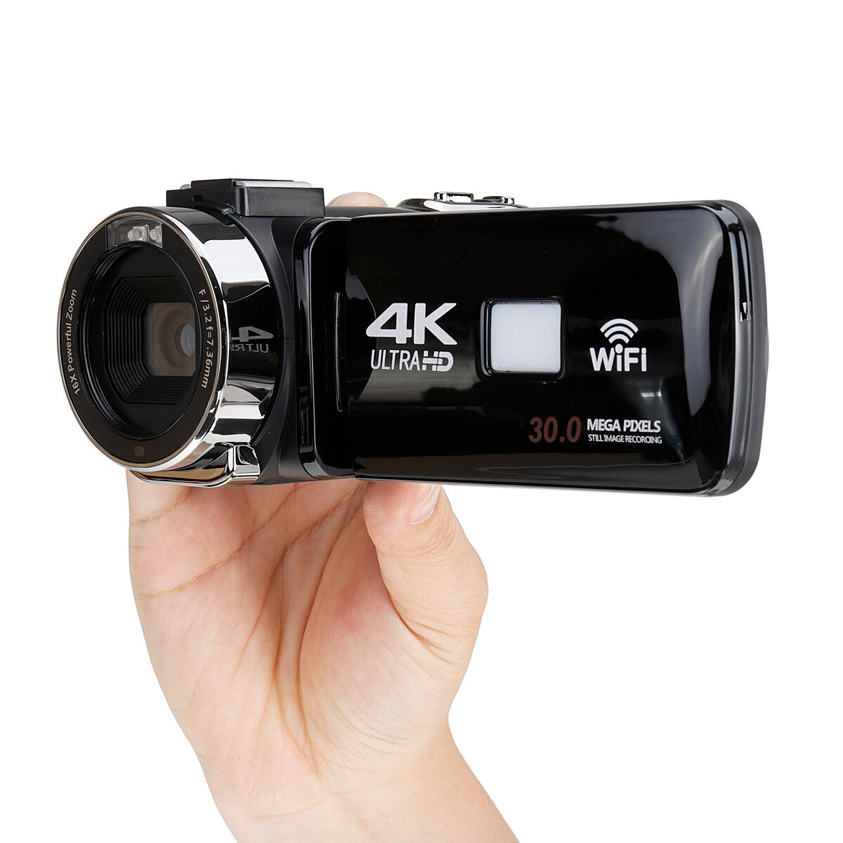 Ultra HD 4K 18X 30MP 18X Zoom 3 inch LCD Digital Camcorder Video DV Camera 270 Rotation for Vlogging Youtube Video Recording