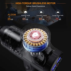 Electric Massage Gun for Muscle Relaxation, High Frequency Body Massager with Portable Bag for Fitness