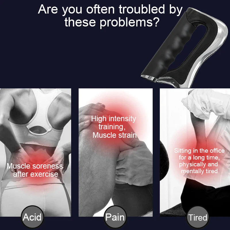 Electric NMES Scraping Fascia Micro-current Massage for Muscle Relaxation and Pain Rehabilitation