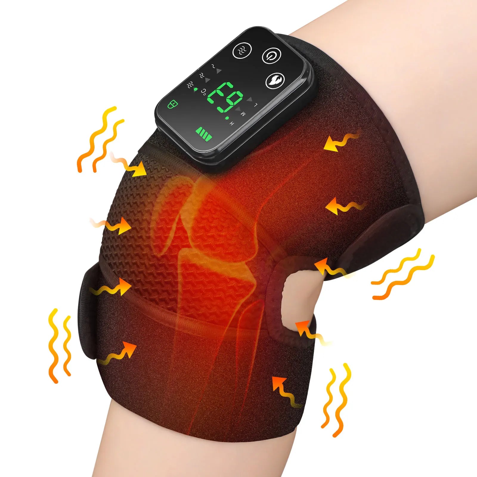 Electric Shoulder Massager Belt with Vibration & Heating, Muscle Relaxer and Warmer Pads