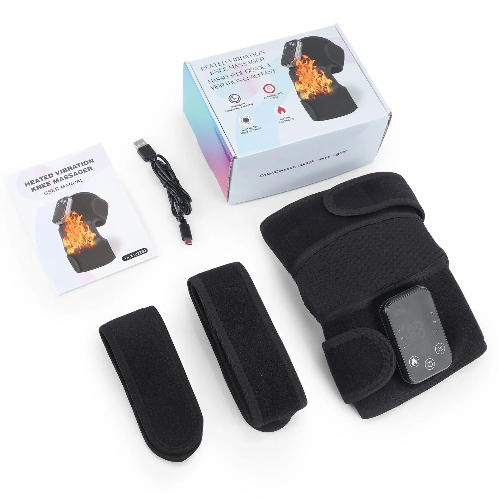 Electric Shoulder Massager Belt with Vibration & Heating, Muscle Relaxer and Warmer Pads