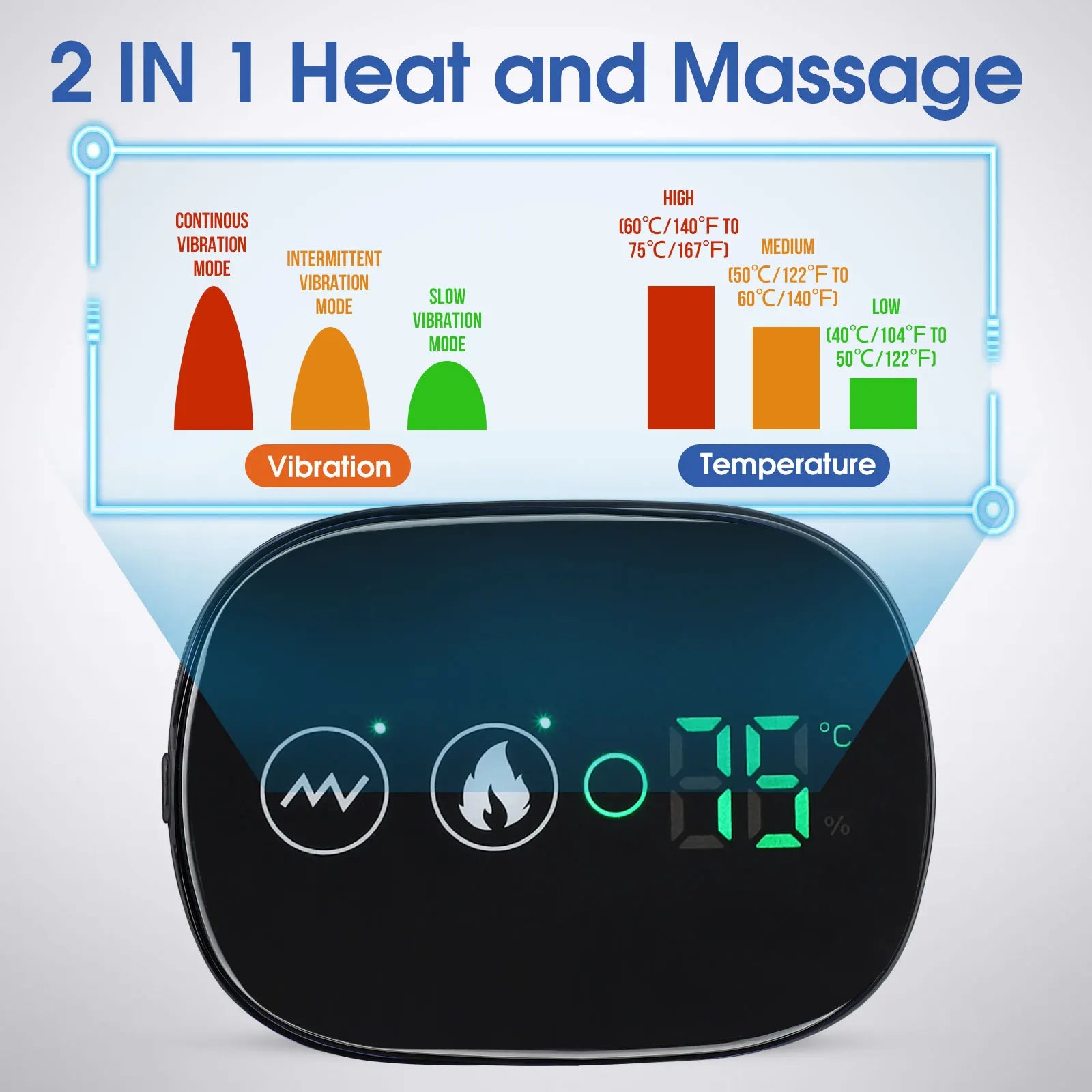 Electric Shoulder Massager Belt with Vibration & Heating, Muscle Relaxer and Warmer Pads