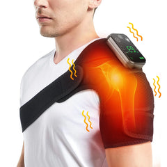 Electric Shoulder Massager with Heat and Vibration, Knee Elbow Brace for Discomfort Relief