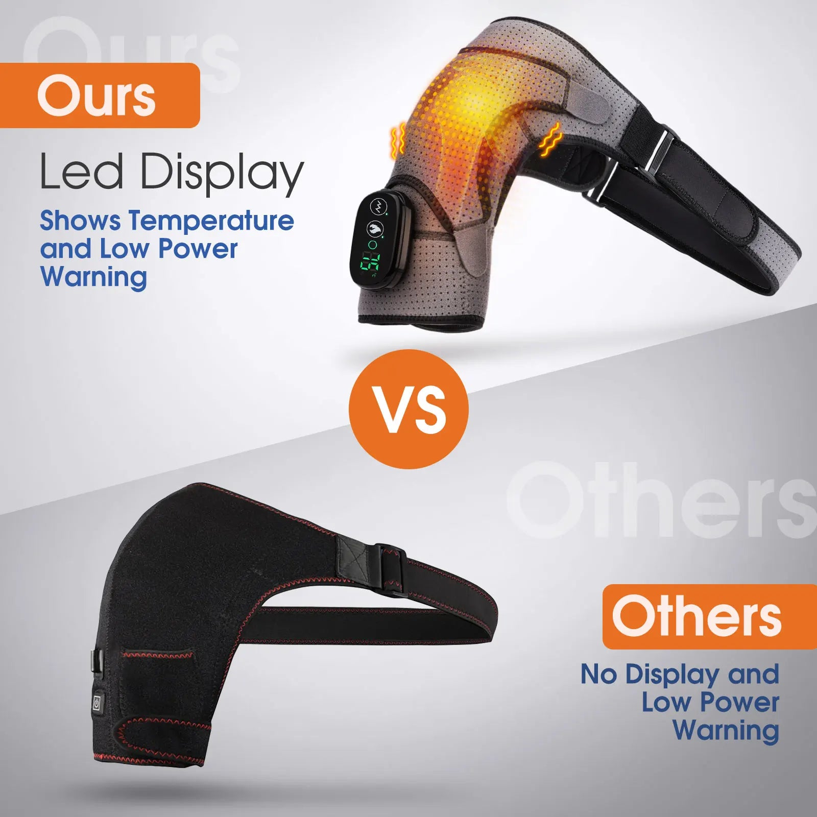 Electric Shoulder Massager with Heat, Vibration, Steam for Arthritis and Muscle Relaxation