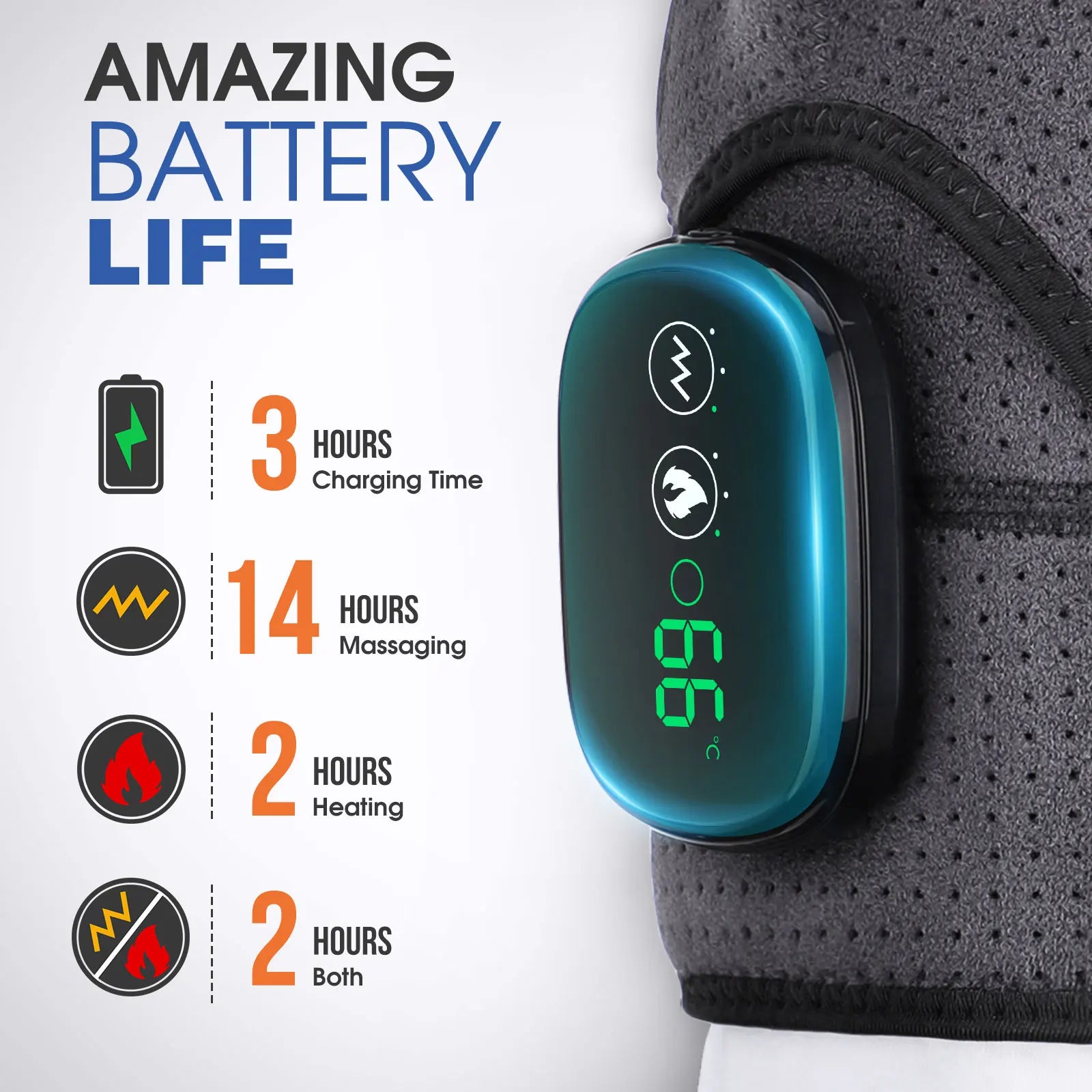 Electric Shoulder Massager with Heat, Vibration, Steam for Arthritis and Muscle Relaxation