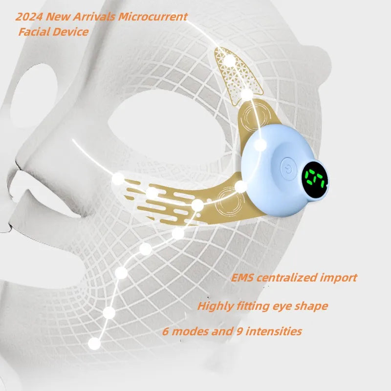 EMS Eye Mask Patch, Facial Massager for Lifting, Fatigue Relief, and Reducing Dark Circles & Eye Bags