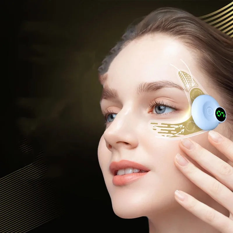 EMS Eye Mask Patch, Facial Massager for Lifting, Fatigue Relief, and Reducing Dark Circles & Eye Bags