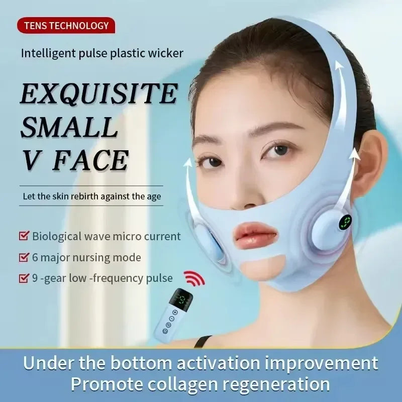 EMS V Line Face Lift Belt, Slimming Facial Shaper, Double Chin Remover, Skin Care Beauty Device