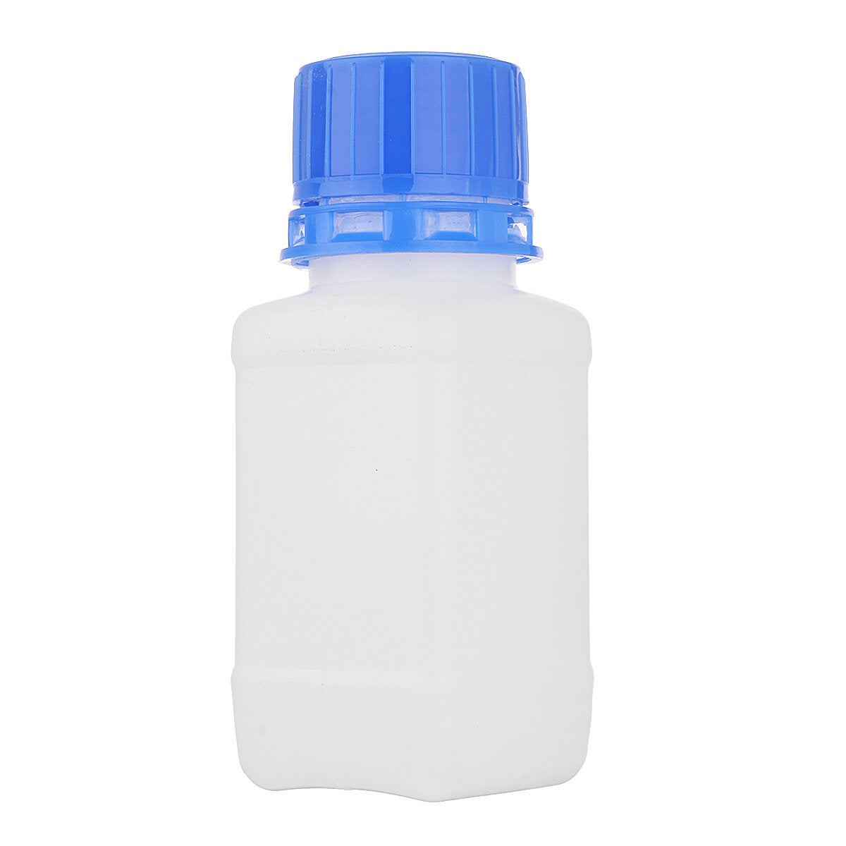 100/250/500ml Plastic Square Sample Sealing Bottle Wide Mouth Reagent Bottles with Blue Screw Cap Laboratory Experiment