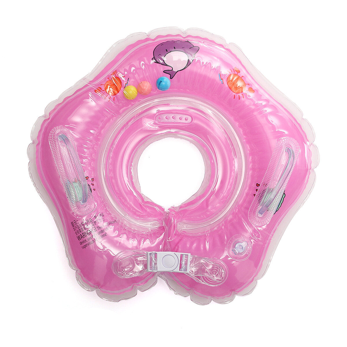 Baby Infant Swimming Pool Bath Neck Floating Inflatable Ring Built-in Belt