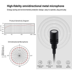 6M 3.5mm Jack Microphone M1 Omnidirectional Condenser Recording Live Vlogging Video Lavalier