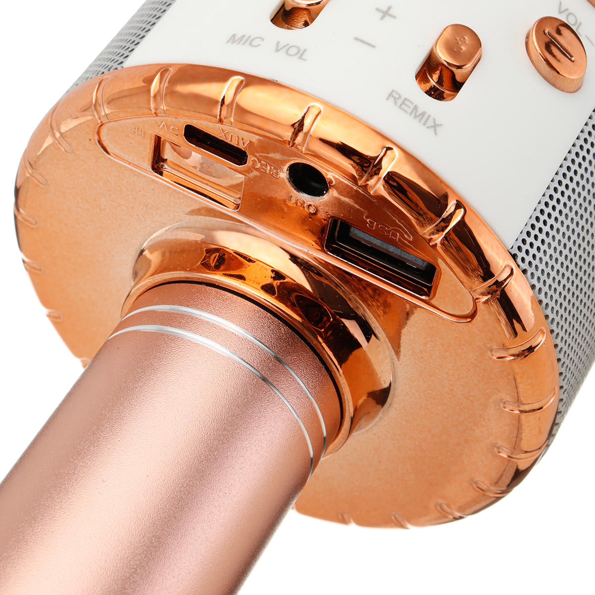 Wireless bluetooth Karaoke KTV Audio Live Microphone Speaker Stereo Singing Player