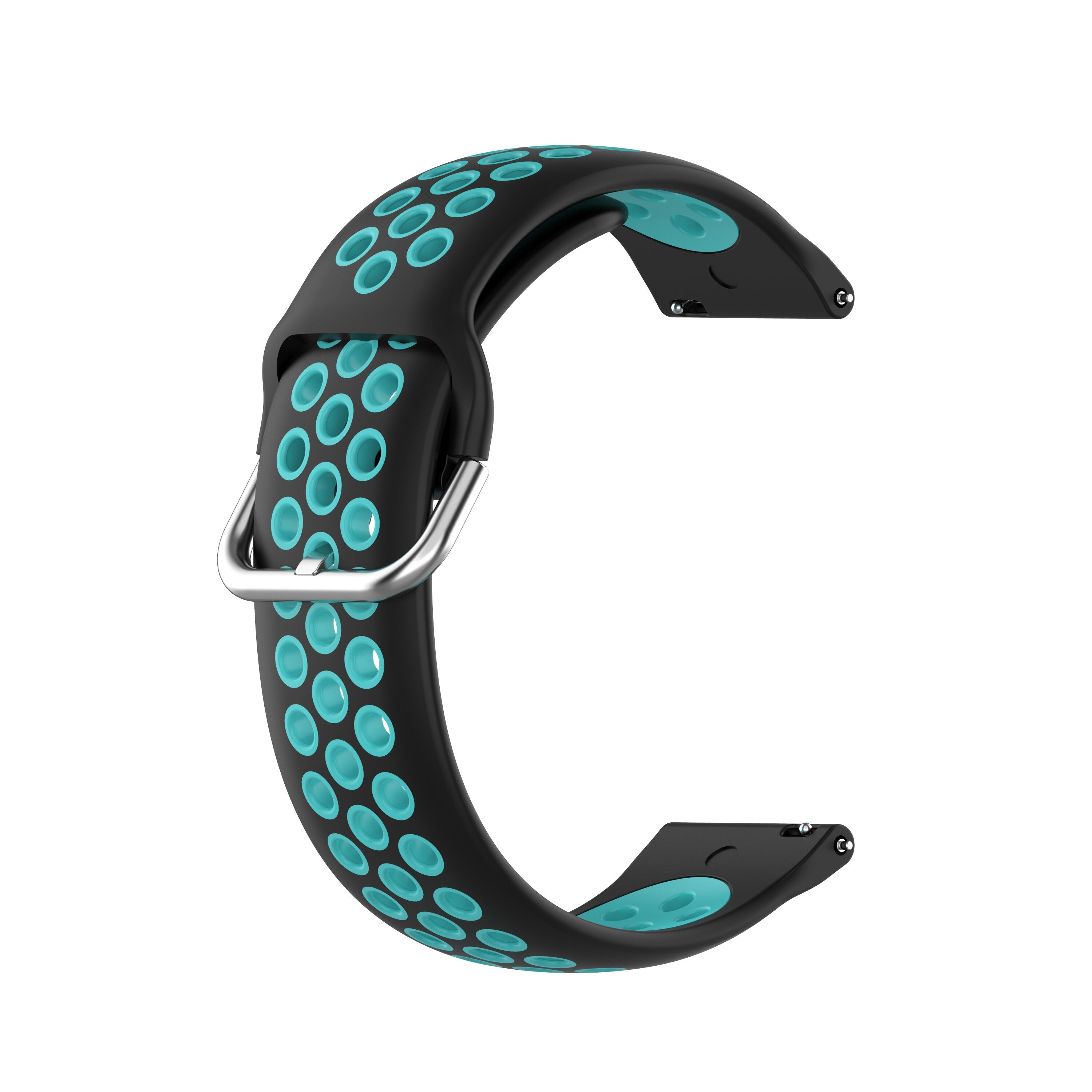 Split Color Dot Pattern Breathable Waterproof Soft Silicone Watch Band Strap Replacement for Fitbit Versa 2 / Fitbit Versa / Fitbit Versa Lite