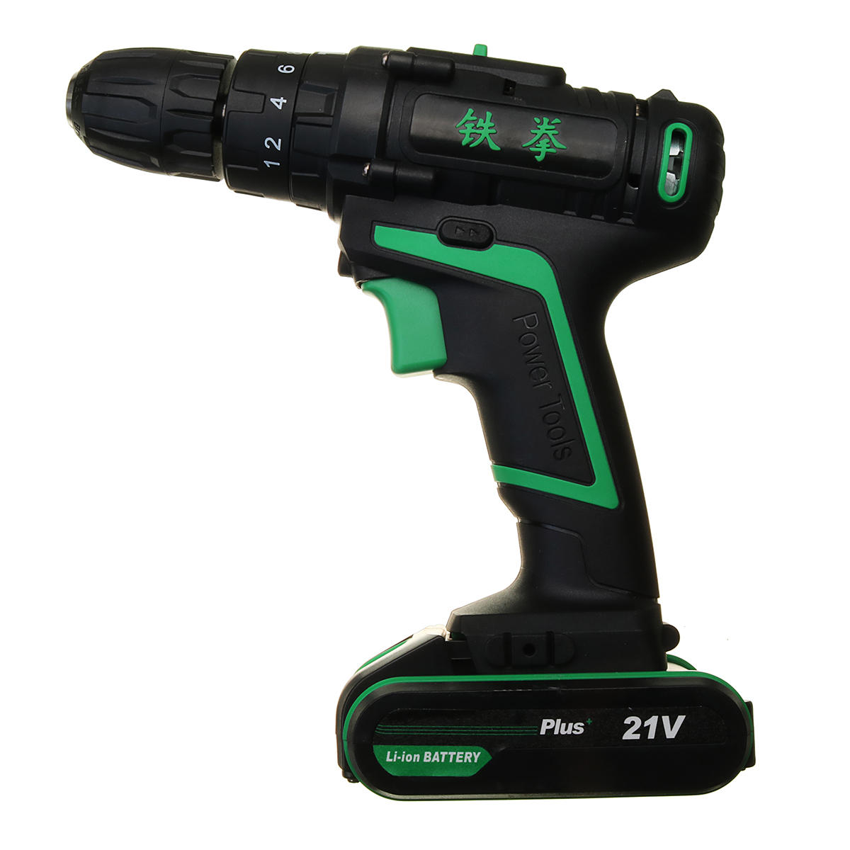 21V 1500mAh Li-ion Battery Cordless Electric Hammer Power Drill 2 Speed Power Screwdriver