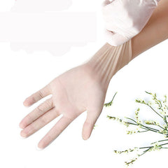 100PCS MATCC Vinyl Disposable Gloves Cleaning Protective Latex Free Gloves Examination Powder Free Food Safe PVC Glove