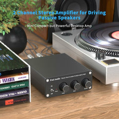 200W 2 Channel Stereo Audio Amplifier Receiver Mini Hi-Fi Class D Integrated Amp 2.0CH for Home Speakers