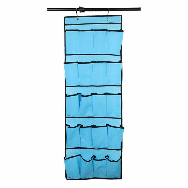 20 Pockets Door Shoe Organizer Non Woven Hanging Storage Bag