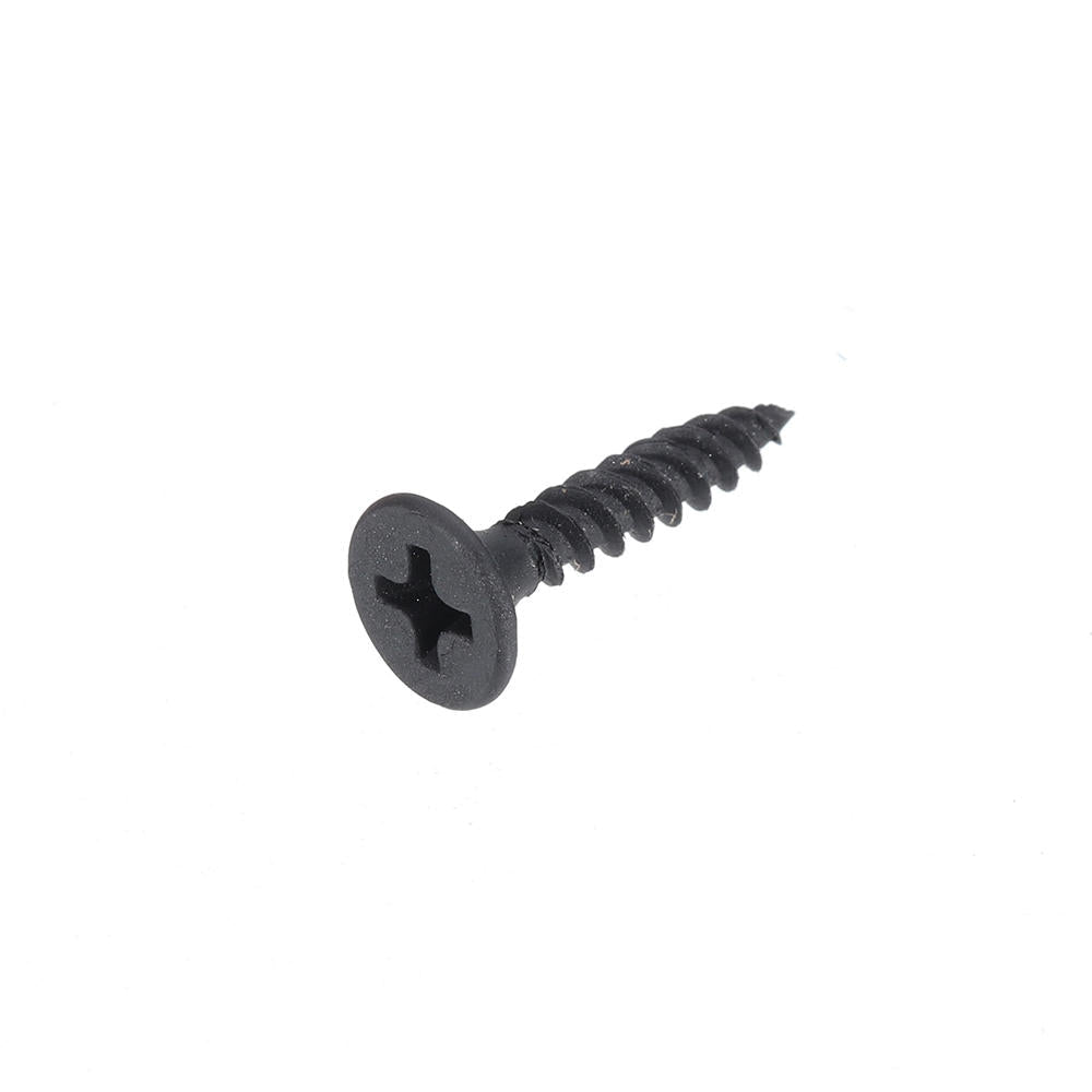 1000Pcs M3.5 20mm Corss Black Recessed Flat Head Self Tapping Ash Phosphorus Drywall Metric Threaded Wood Screw Nail Bolt