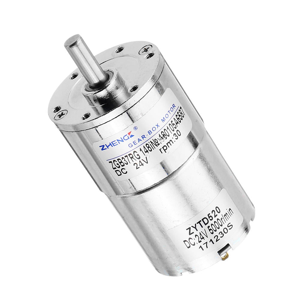 24V 30rpm Reduction Motor 37mm DC Gear Motor