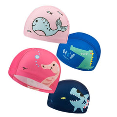 Children's Swimming Cap Anti-UV Flexible Soft Durble Quick Drying Swim Protective Gear