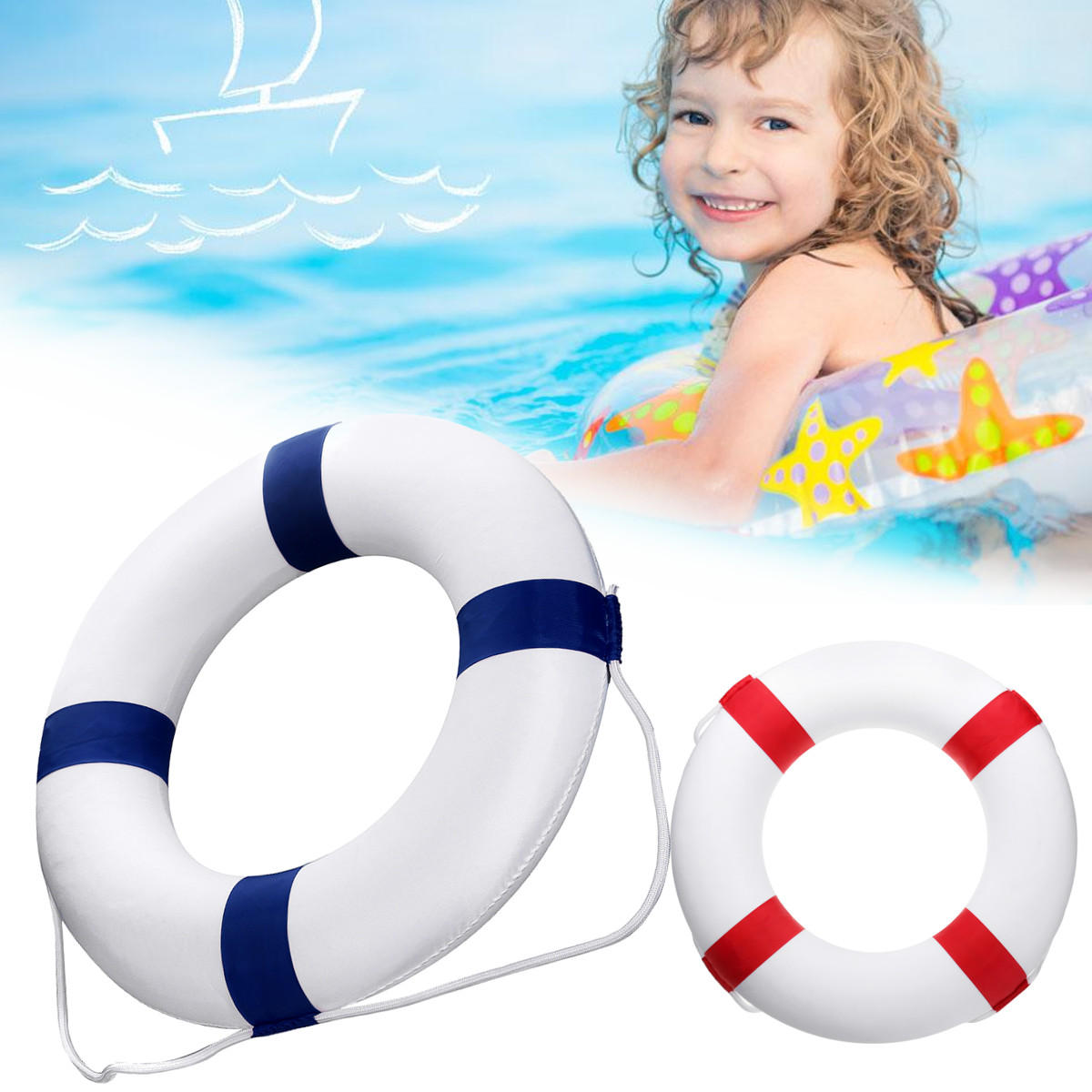 Inflatable Swimming Ring Kids Children Water Beach Pool Toy Gift