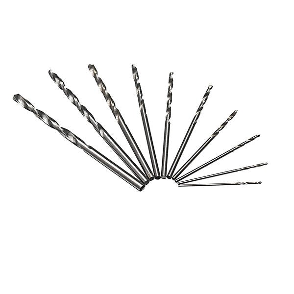 0.5-3.0mm Mini Hand Drill With 10pcs 0.8-3.0mm Twist Bits Set Wood Bodhi Plastic Drilling Kit