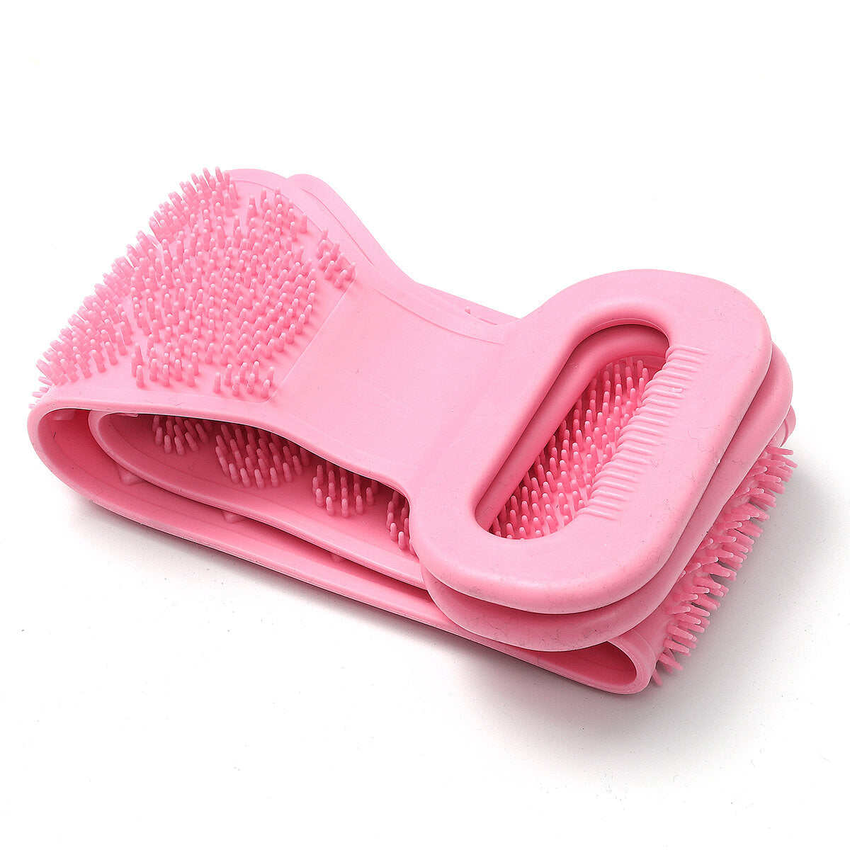 68cm Silicone Double-Sided Back Scrubber Comfortable Skin-Friendly Body Massage Manual Massager