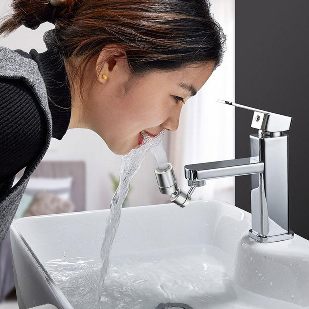 Universal Faucet Areator 1080 Degree Swivel Extender Splash Filter