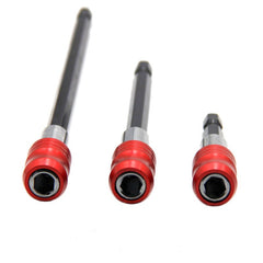 60mm/100mm/150mm Quick Release Locking Socket Extension Bar Rod Set Kits 1/4 Inch Hex Shank Holder Drill Bits