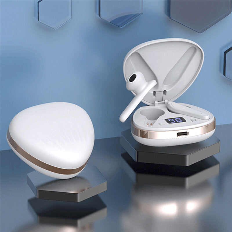 TWS Earphones Wireless bluetooth V5.0 Headphones HIFI Stereo Noise Reduction LED Display Smart Touch Half-In-Ear Earbuds with Mic