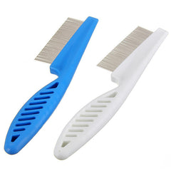 Pet Hair Grooming Comb Flea Shedding Brush Puppy Dog Stainless Pin Cat Supplies Cleaning