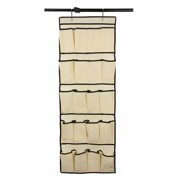 20 Pockets Door Shoe Organizer Non Woven Hanging Storage Bag