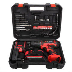 88VF 6000mAh Cordless Electric Drill Screwdriver + 30Pcs Accessories + 1/2Pcs Battery