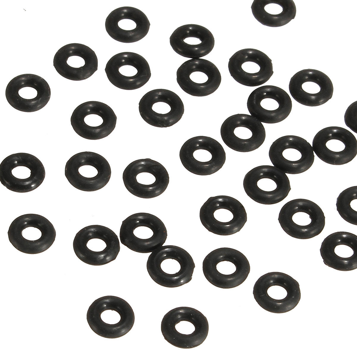 50pcs Black Rubber O Rings Anti Slip Aluminum Darts Washers