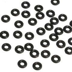 50pcs Black Rubber O Rings Anti Slip Aluminum Darts Washers