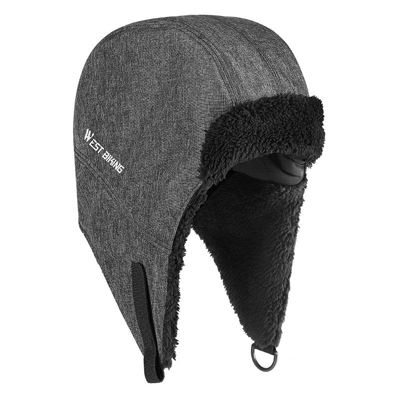 Windproof Fleece Hat Outdoor Cycling Skiing Winter Warm Thermal Headwear Portable Waterproof Cycling Helmets