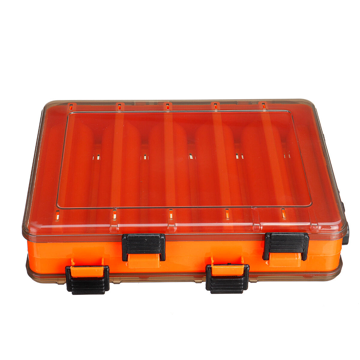 10/14 Grid Fish Lure Box Double Sided Plastic Fishing Bait Case Tackle Storage Box