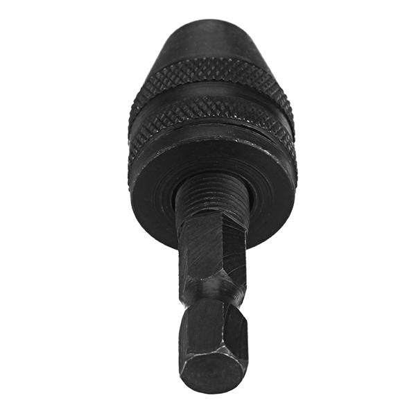 0.5-4mm Keyless Chuck 1/4 Inch Hex Shank Black Drill Chuck Adapter