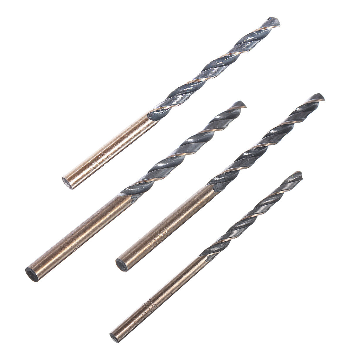 10pcs High Speed Steel Titaniium Coated Drill Bit Set Hexx Shank  3.0-4.5