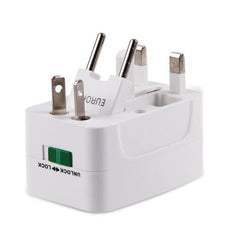 All in One Universal International Plug Adapter 2 USB Port World Travel AC Power Charger Adaptor with AU US UK EU Converter Plug