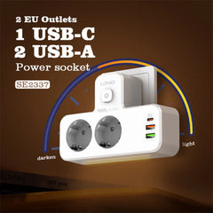 20W 5-Port USB PD Charger, EU Plug, Fast Charging for iPhone, Hui, Xiaomi, MacBook