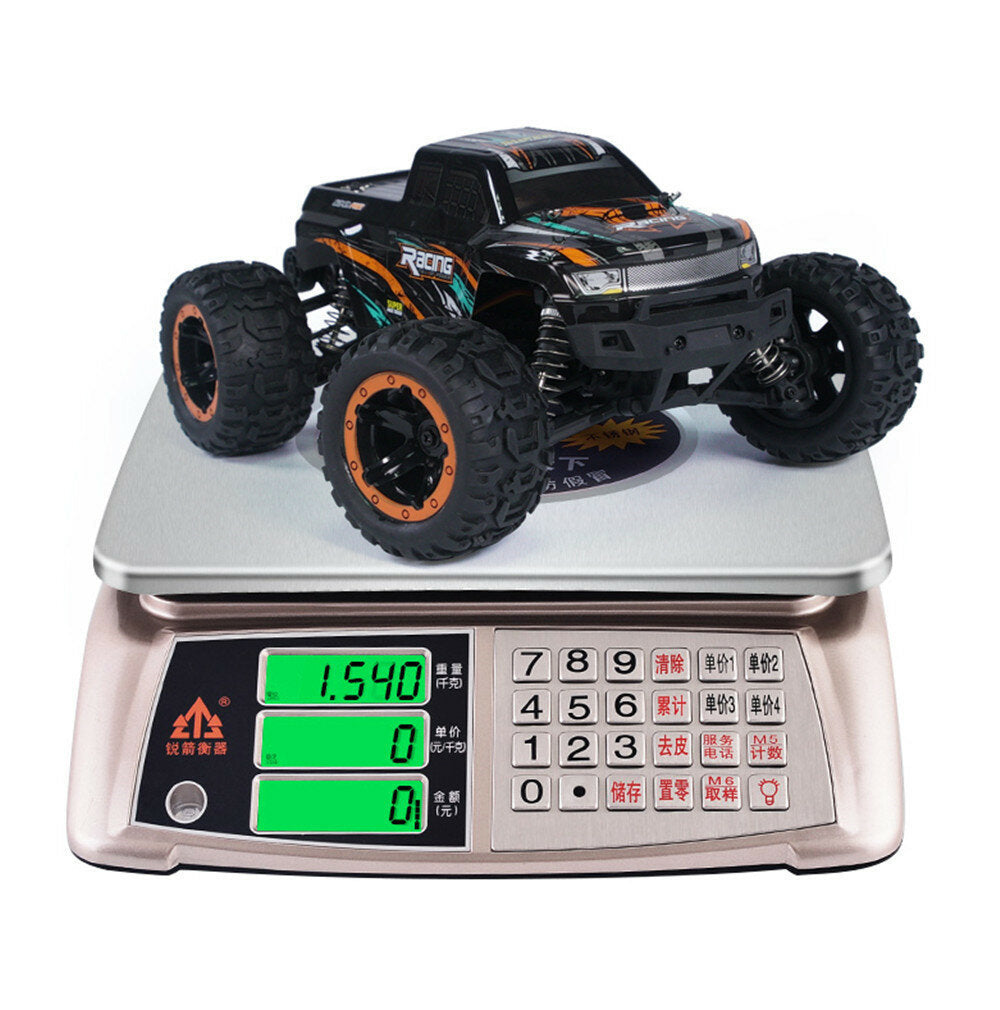 Two Battery 1/16 2.4G 4WD 45km/h Brushless RC Car LED Light Off-Road Truck RTR Model