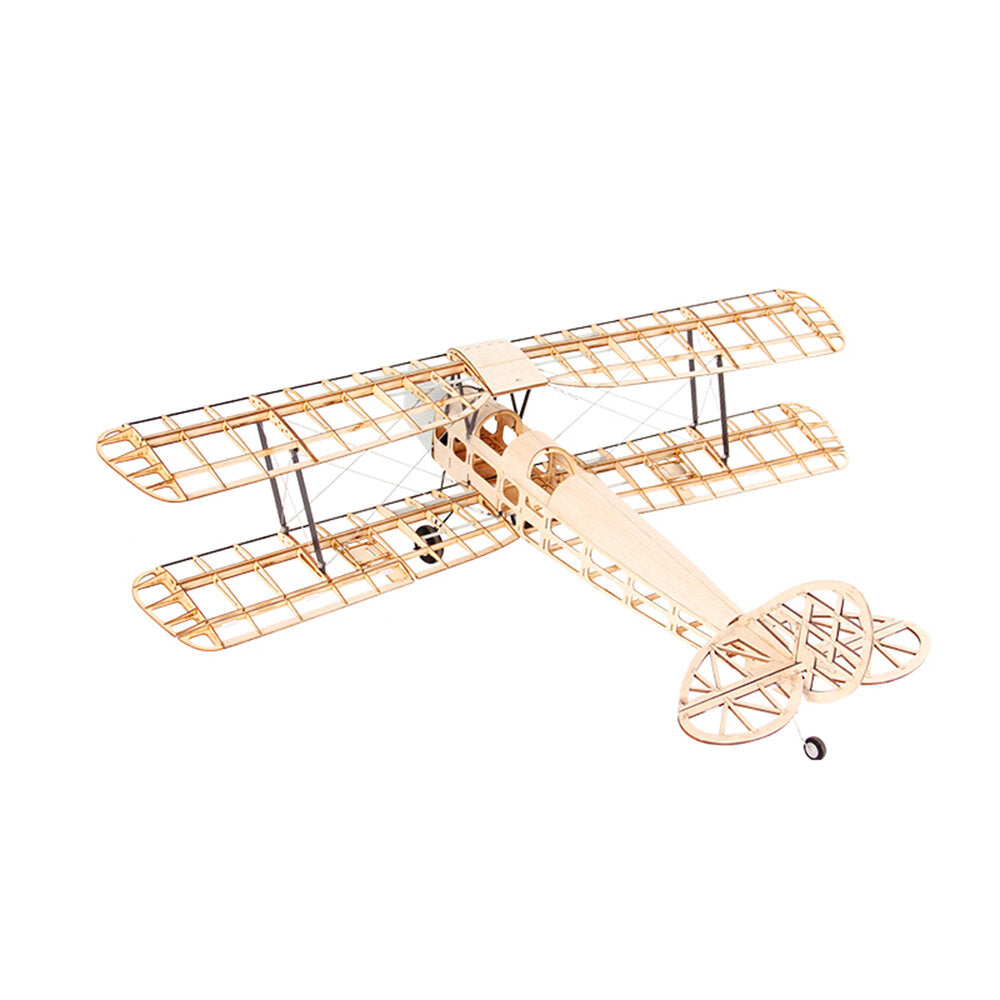 1020mm Wingspan Balsa Wood Biplane Trainer RC Airplane KIT