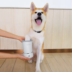 Automatic Dog Paw Cleaner USB Charging Pet Paws Washer Cup Portable with Soft Silicone Bristles Dog Foot Washing for Puppy Cat Supplies Grooming