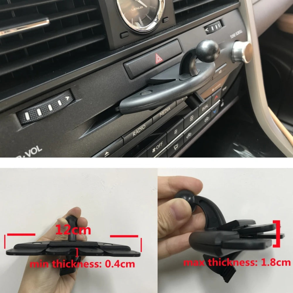 CD Slot Car Phone Holder - Gravity Mount for iPhone, Samsung, Mi & More